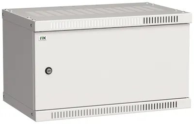 Шкаф настенный ITK LWE3-06U53-MF, 19", 6U, 550×350мм, металл, серый