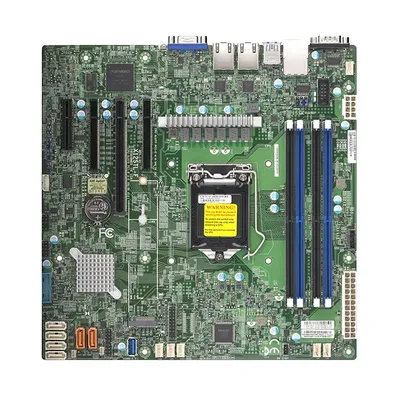 Материнская плата SuperMicro MBD-X12STL-F-B, microATX, LGA1200, Intel C252, 4 DIMM DDR4