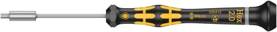 Отвёртка WERA Kraftform Micro 1569 ESD WE-030412, торцевая SW2, 2×60 мм, антистатическая