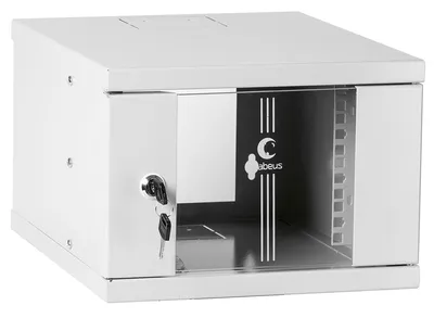 Шкаф телекоммуникационный Cabeus WSC-4U, настенный, 10", 4U, 326x300x225 мм, стекло