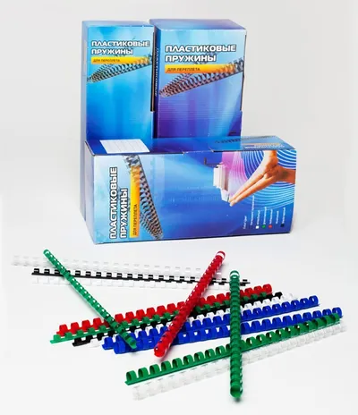 Пружина для переплета пластиковая OFFICE KIT BP2081, 25 мм, A4, 191–220 листов, белая, 50 шт