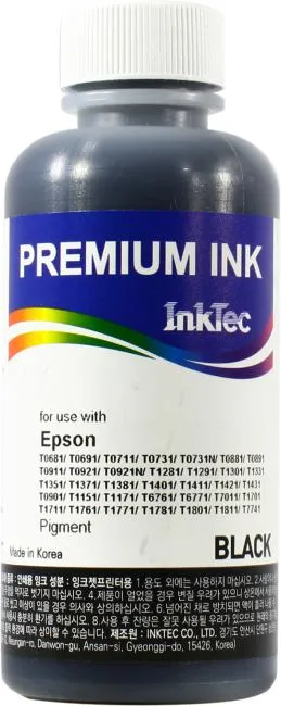 Чернила InkTec Premium E0013-100MB, Black pigment, 100мл