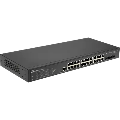 Коммутатор TP-Link SG3428X, 24×1GbE, 4×SFP+ 10G, L2+, 1U