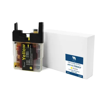 Картридж струйный NV Print NV-LC1280XLY, для Brother MFCJ5910/6510/6910, жёлтый, 19 мл