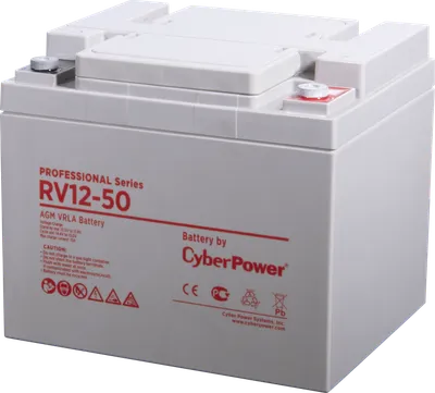 Аккумулятор CyberPower RV 12-50, 12 В, 50 А·ч, AGM, клеммы М6