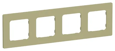 Рамка IEK FLITE FI-M42-32-20-K26, 4-местная, IP20, оливковая