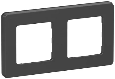 Рамка IEK INSPIRIA 6739431, 2-местная, IP20, антрацит