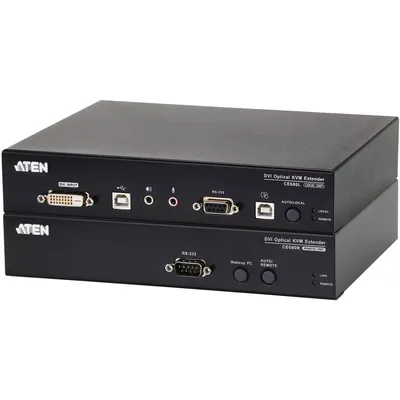 Удлинитель KVM ATEN CE680, DVI-D+Audio+RS232, оптика, до 1920x1200