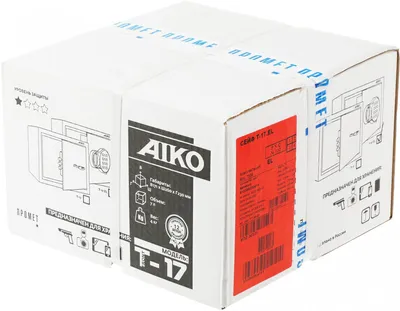 Сейф AIKO S10399250414, Т-17 EL, электронный замок, 7л