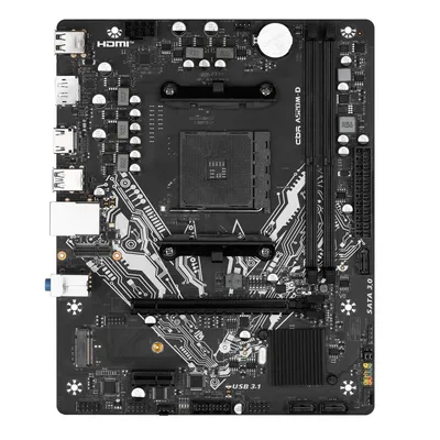 Материнская плата CBR A520M-D, Socket AM4, 2×DDR4, DP+HDMI, M.2 NVMe