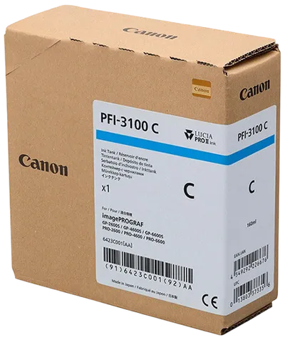 Картридж Canon PFI-3100PC, фотографический голубой, 160 мл, для imagePROGRAF
