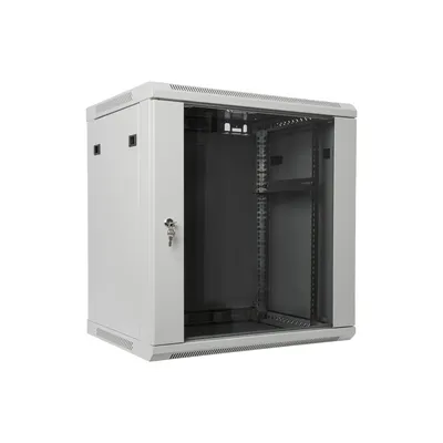 Шкаф телекоммуникационный SNR SNR-TWC-12-SF-R-G, настенный 12U, 600×450×635 мм, IP20