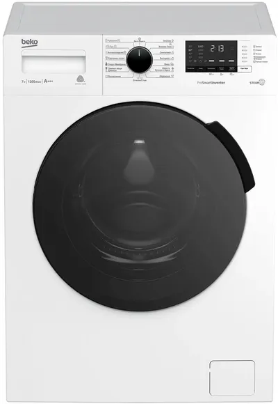 Стиральная машина Beko WSPE7612W, фронтальная загрузка, 7 кг, 1200 об/мин