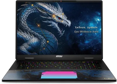 Ноутбук MSI 9S7-1824D6-1251, 18", IPS, 3840x2400, 240Гц, Core Ultra 9 290HX, 96ГБ, 4ТБ SSD, RTX 5090, Win 11 Home