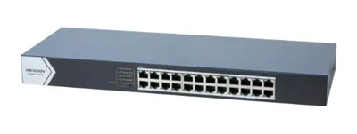 Коммутатор Hikvision DS-3E0524-E(C), 24×1GbE, неуправляемый