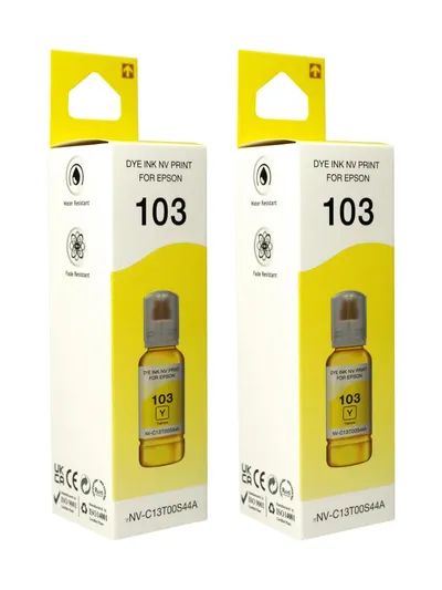 Чернила NV Print NV-C13T00S44A/2, для Epson, 70мл, Yellow, 2 шт.