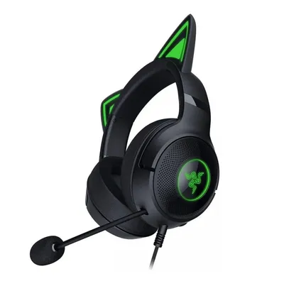 Наушники Razer RZ04-04730100-R3M1, Kraken Kitty V2, проводные, USB, чёрные