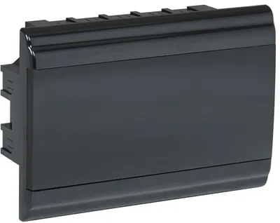 Корпус IEK ЩРВ-П-12 PRIME (MKP13-V-01-12-41-K02), 12 модулей DIN, IP41, встраиваемый, чёрный