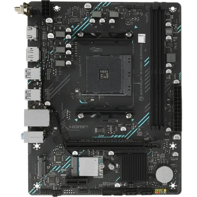 Материнская плата MAXSUN MS-B450M GAMING WIFI, AM4, B450, 2xDDR4, M.2, Wi-Fi, mATX