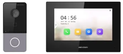 Видеодомофон Hikvision DS-KIS605-P(C), 7" TFT, 2 Мп, IP65, Wi-Fi