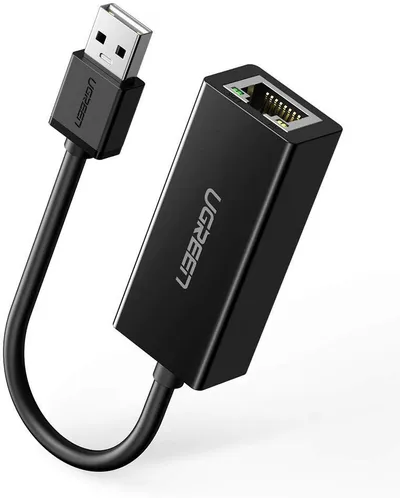 Сетевая карта UGREEN CR110 20254, USB 2.0 — RJ-45, 100 Мбит/с, чёрный