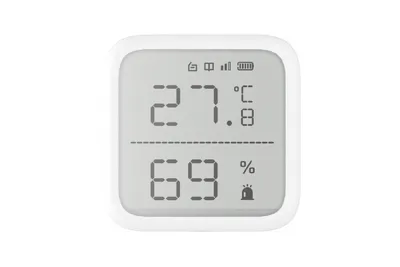 Датчик температуры и влажности Hikvision DS-PDTPH-E-WE, беспроводной, 868МГц