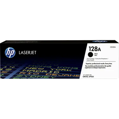 Картридж HP CE320A (128A), черный, 2000 страниц, для Color LaserJet Pro
