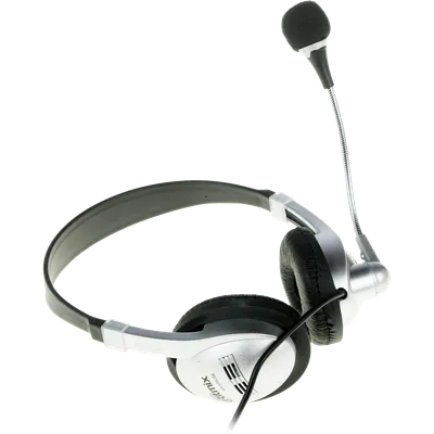 Гарнитура Ritmix 4660004540221, RH-533USB, серебристая, USB, 2.4м