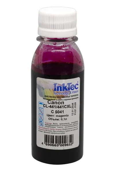 Чернила InkTec C5041-LM, для Canon CL-441/441CXL, M, 0,1 л