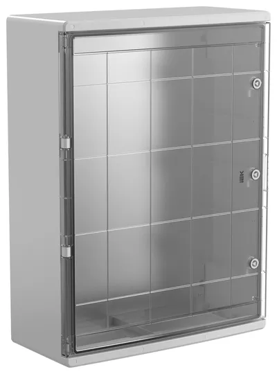Корпус щита IEK ЩМПп 800×600×260 мм, прозрачная дверь, IP65, УХЛ1, ABS
