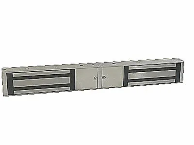 Замок электромагнитный AccordTec ML-395 Double с планкой, 1000 кг, 12V AC/DC, IP68
