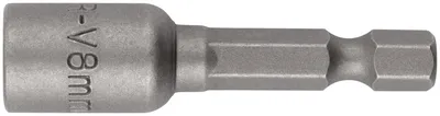 Насадка Fit 57938, HEX8, 8 мм, 1/4", L=48 мм, Cr-V