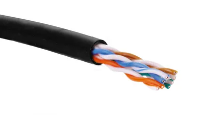 Кабель витая пара Eurolan 19C-U5-12BL-B305, Cat.5e, U/UTP, 305м, чёрный