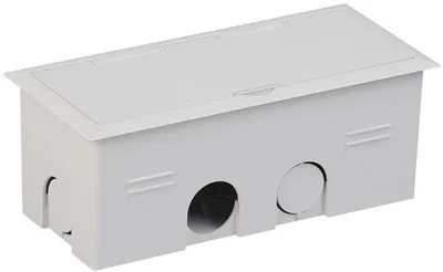 Лючок напольный IEK KNU-06-PCB, 6 модулей mini B, IP30, серый