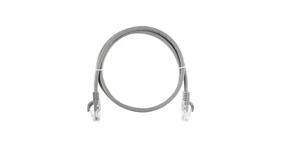 Патч-корд NIKOMAX ESSENTIAL NMC-PC4UD55B-ES-005-C-GY, Cat.5e, RJ45, 0.5 м, серый