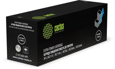 Картридж CACTUS CS-W1360X-MPS, W1360 (136X), чёрный, 10000 страниц
