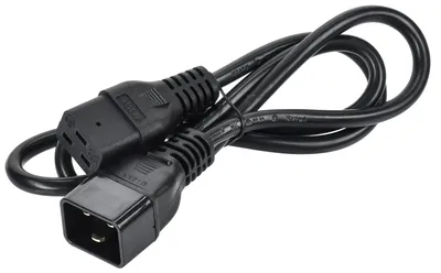 Шнур питания ITK PC-C19C20-1M, C19-C20, 3×1,5 мм², 1 м, 230 В, 16 А