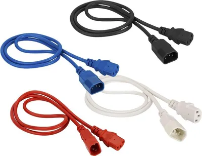 Шнур питания Lanmaster LAN-PP13/14-2.0-BL, C13–C14, 2 м, 10 А, синий