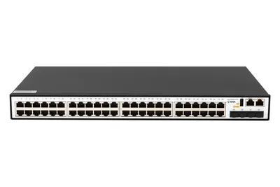 Коммутатор SNR SNR-S2989G-48TX, L2+, 48×1GbE, 4×1/10G SFP+, VSF HA, встроенный БП 220 В