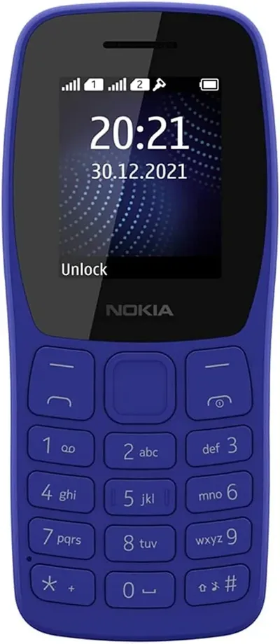 Мобильный телефон Nokia TA-1416 105 DS синий моноблок 2Sim 1.77" 120x160 Series 30+ GSM900/1800 Protect FM