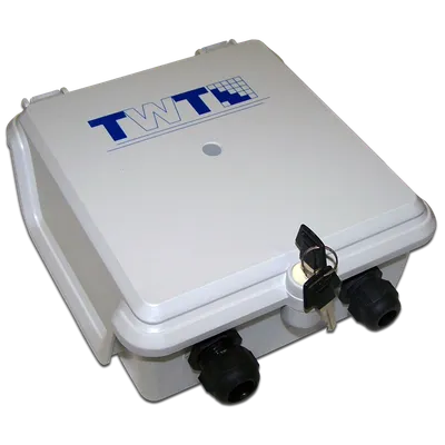 Бокс TWT TWT-DB10-5P/OUT, оптический, настенный, IP55, с замком, серый