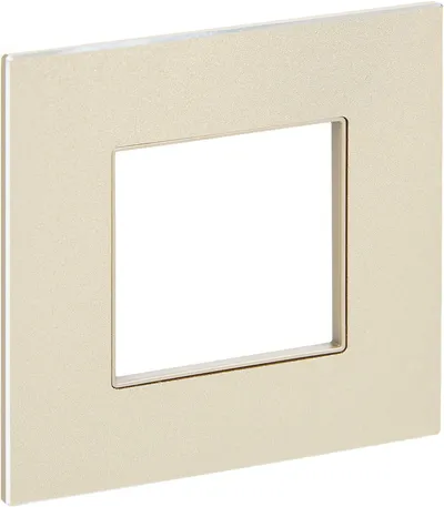 Рамка IEK SKANDY SK-M12-M-K37, 1-местная, металл, шампань, IP20