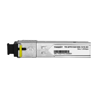 SFP-модуль TRASSIR TR-SFP31SS1550-1310-SC, Gigabit Ethernet, одномод