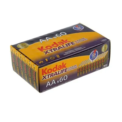 [Батарейка] Kodak LR6-60 (4S) colour box XTRALIFE  [KAA-60] (60/720/18720) (60шт в уп-ке)