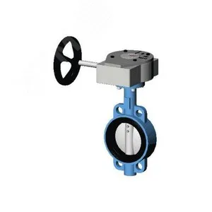 Затвор дисковый поворотный TECOFI VP4458-08EP0200, Ду 200, Ру 25, чугун, EPDM, редуктор