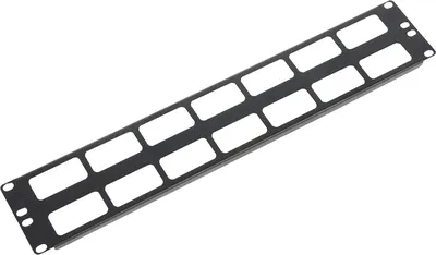 Кабельный органайзер ЦМО ГКО-О-2-9005, 19", 2U, двухсторонний, с окнами, черный