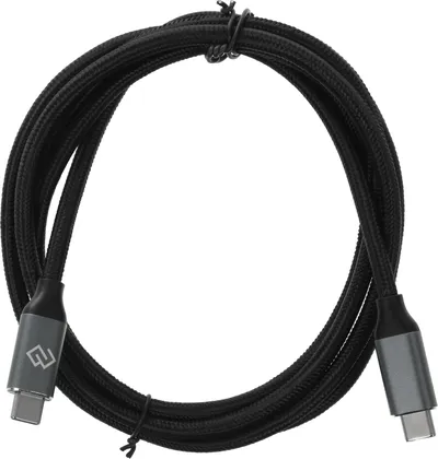 Кабель Digma D-TYPE-C-USB3.2-100W-4K-1.5M, USB-C (m) — USB-C (m), 1.5 м, 100 Вт