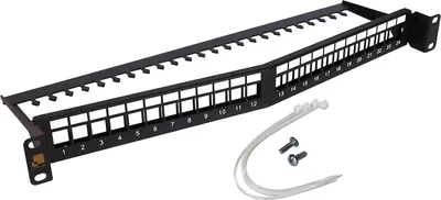 Патч-панель LANMASTER LAN-PPAR24OK-UTP, 19", 24 порта, 1U, UTP