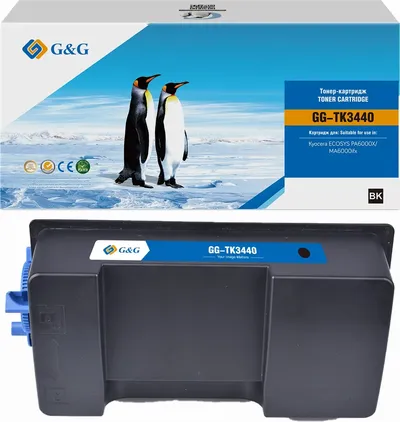 Картридж G&G GG-TK3440 (TK-3440), чёрный, 40000 стр., с чипом, для Kyocera