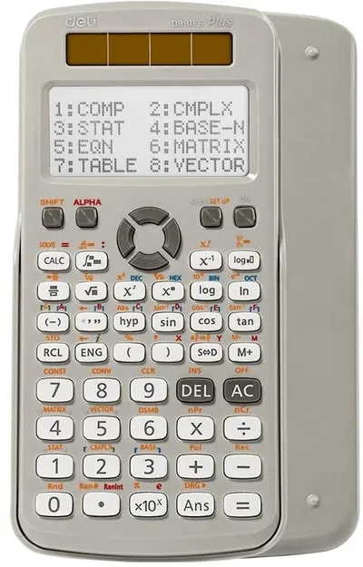 Калькулятор научный Deli ED991ES GREY, 10+2-разрядный, серый
